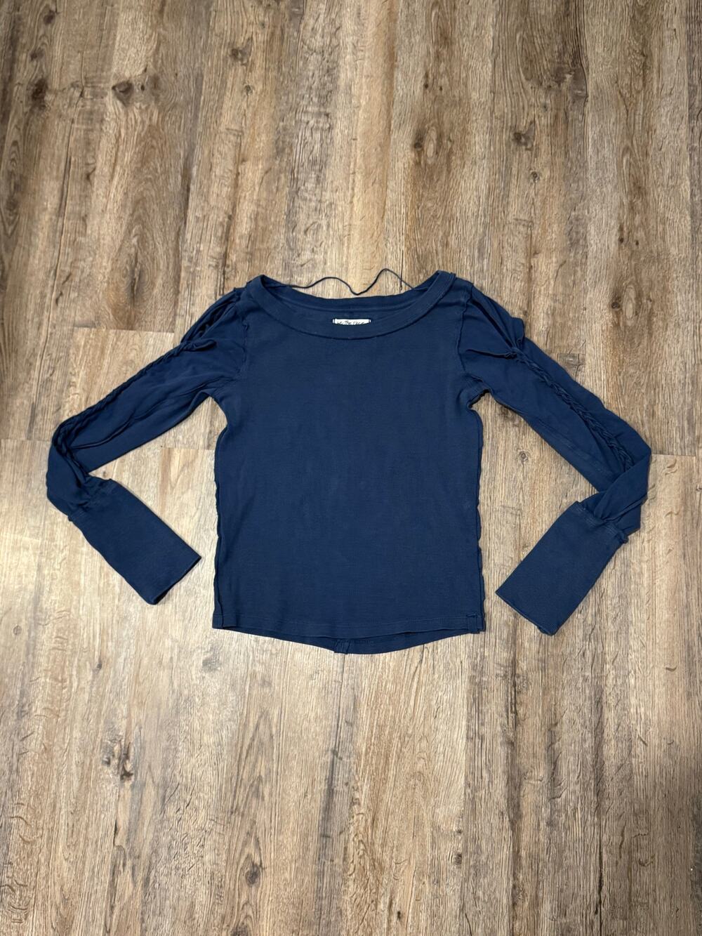 Free People Women's Daisy Chain Cuff Knit Long Sleeve Top Size Small